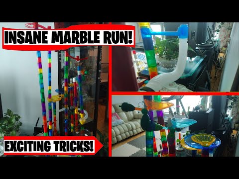 Exciting 1v1 Marble Run Race with DOUBLE SWINGS!