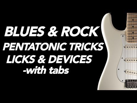 Blues and rock soloing guitar pentatonic tricks and licks