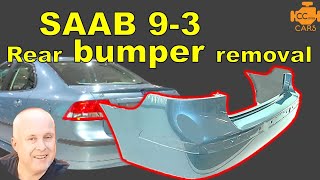 Saab 9-3 Rear Bumper Removal | Crash Damage