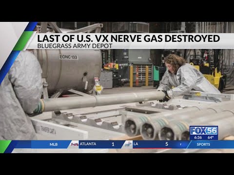 Last of U.S. VX nerve gas destroyed