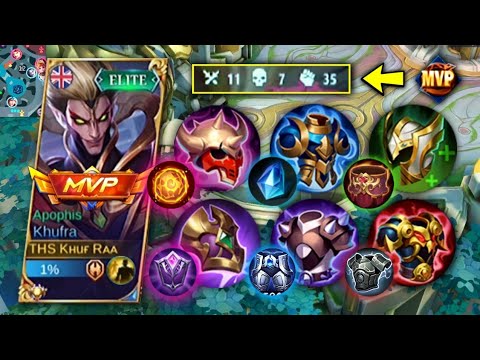 THIS BUFFED TANK ITEMS IS REALLY PERFECT FOR KHUFRA!! | KHUFRA BEST BUILD 2022!! | Khuf Raa -MLBB