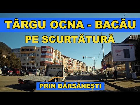 Drumul Tg Ocna - Bacau pe SCURTATURA prin Barsanesti DJ 116 video 4K febr 2023