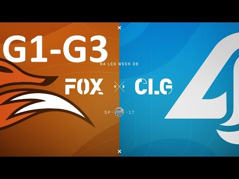 FOX vs CLG Game 1-3 Highlights - 2017 NALCS SPRING SPLIT - WEEK 7 DAY 1 - FULL HIGHLIGHTS