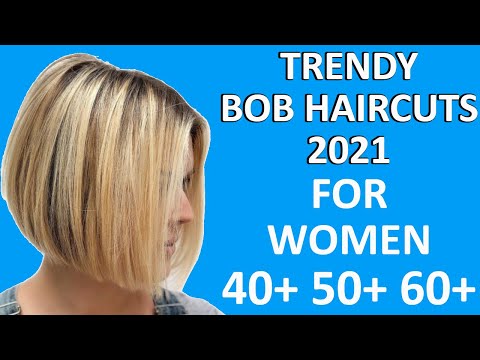 Trendy SHORT BOB HAIRCUTS 2021 For WOMEN OVER 40+ 50+...