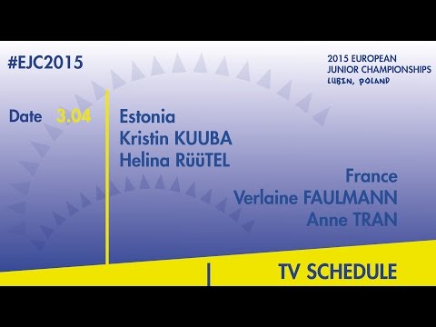 Semifinal K.Kuuba/H.Ruutel(EST) VS. V.Faulmann/A.Tran(FRA) #EJC2015 Lubin, Poland