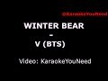 [Karaoke] Winter Bear - V (BTS)