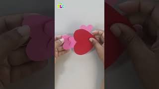 Fish Paper Heart Craft #shorts #shortvideo #youtubeshorts #youtubepartner