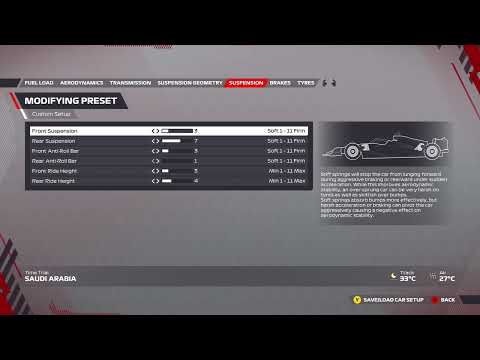 f1 22 jeddah race setup!