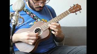 Video thumbnail for Lockdown Waltz on Lanikai Acacia Solid Top Ukulele (ACST-C) by Álvaro Gómez Guitar