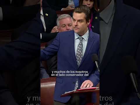 Matt Gaetz: "Caos es el portavoz McCarthy" #shorts