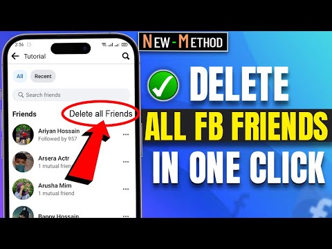 How To Delete All Facebook Friends In One Click 2026 [ Quick & Easy ]