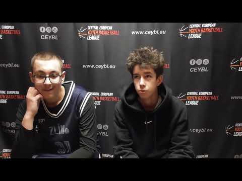 CEYBL U14, 23. 1. 2026, PRESS conference, Fastav Zlín - SKM Zastal Zielona Góra