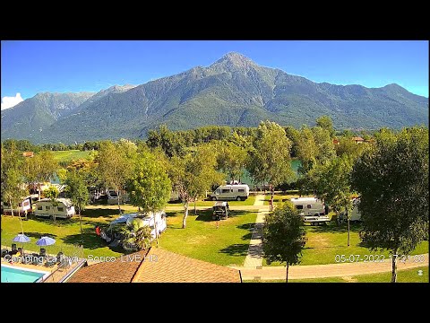 Live webcam view of Camping La Riva on Lake Como