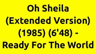 Oh Sheila (Extended Version) - Ready For The World | 80s Club Mixes | 80s Club Music | 80s Dance Mix