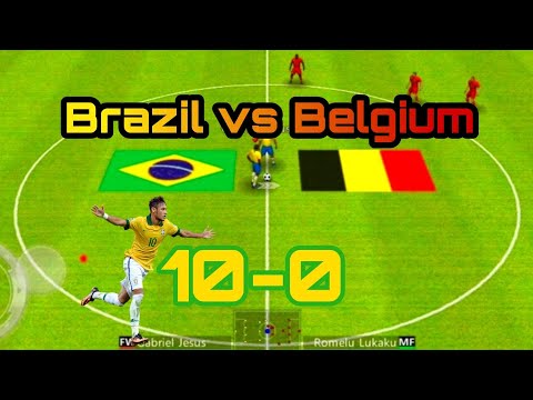 Brazil vs Belgium winner soccer evo elite gameplay 2022 🔥🔥