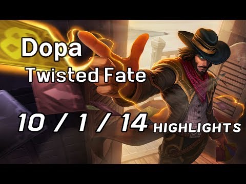 Dopa Twisted Fate 10/1/14 vs Taliyah | Highlights