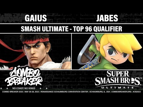 COMBO BREAKER 2023 WINNERS TOP 96 QUALIFIER - Gaius (Ryu) vs Jabes (Toon Link) - Smash Ultimate