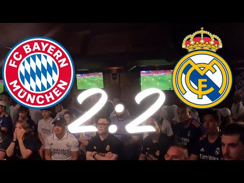 Fan REACTIONS! Bayern Munich vs Real Madrid (2-2) UCL | Peña Madridista NYC
