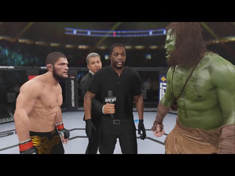 Khabib vs. Savage Hulk - EA Sports UFC 4 - Eagle Fights 🦅
