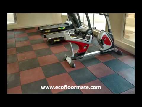 Gym fitness surface flooring