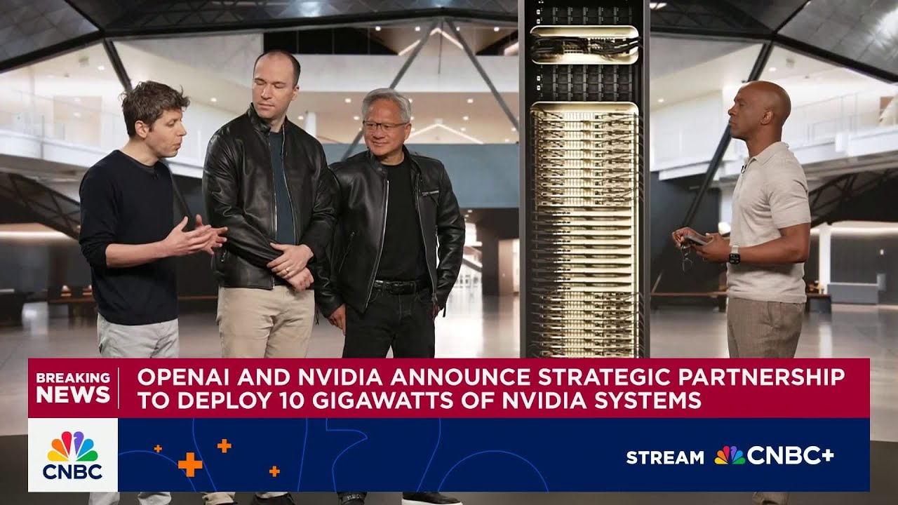 Nvidia plans to invest up to $100 billion in OpenAI as part of data center buildout - YouTube