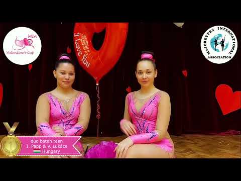 Valentine's Cup 2022 - duo baton teen - I. Papp & V. Lukács