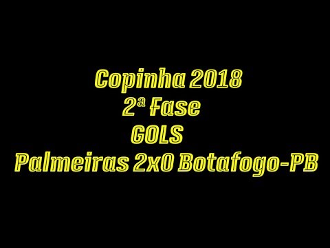 Gols Palmeiras 2x0 Botafogo-PB 2ª Fase Copinha 2018