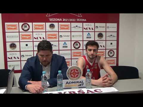 Press konferencija KK Vršac KK SPD Radnički (93:88) 25.kolo AdmiralBet KLS 2022