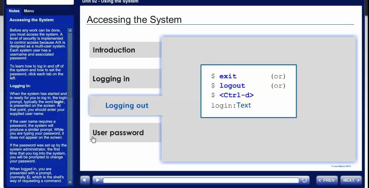 AIX Basics (WBT) Training