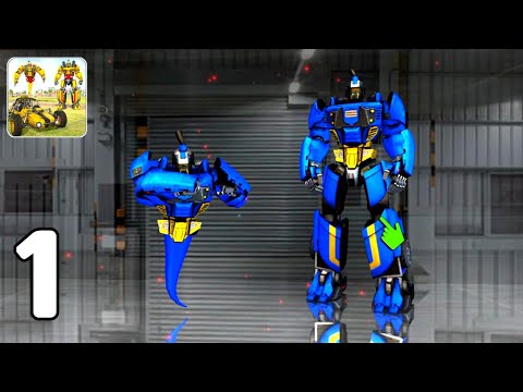 Flying Ghost Robot Car Game: Transforming Robot Games-Level 1-2 Part 1(Android GamePlay Walkthrough)