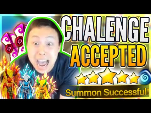 He Issued Me SUMMON Challenges! - The BEST WORST Summons! NAT 5s & Lightnings! - Summoners War