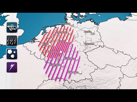 Orkanböen, Starkregen und Tornado-Gefahr: Hier brechen die Unwetter jetzt voll durch