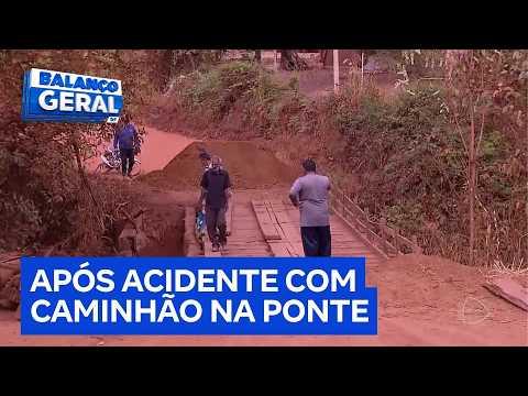 Moradores relatam transtornos após ponte ser interditada em Luziânia (GO) | Balanço Geral DF