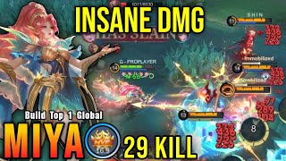 Download lagu 29 Kills!! Insane Damage Miya Monster Gold Laner!! - Build Top 1 Global Miya ~ MLBB mp3