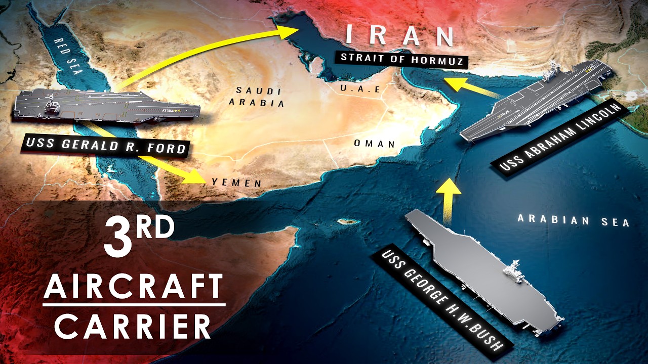 Why the US Just Sent a THIRD Supercarrier to the Middle East