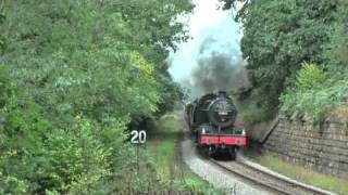 preview picture of video 'Double Header 7F 53809 Manston 34070 Beck Hole NYMR Autumn Steam Gala 2010'