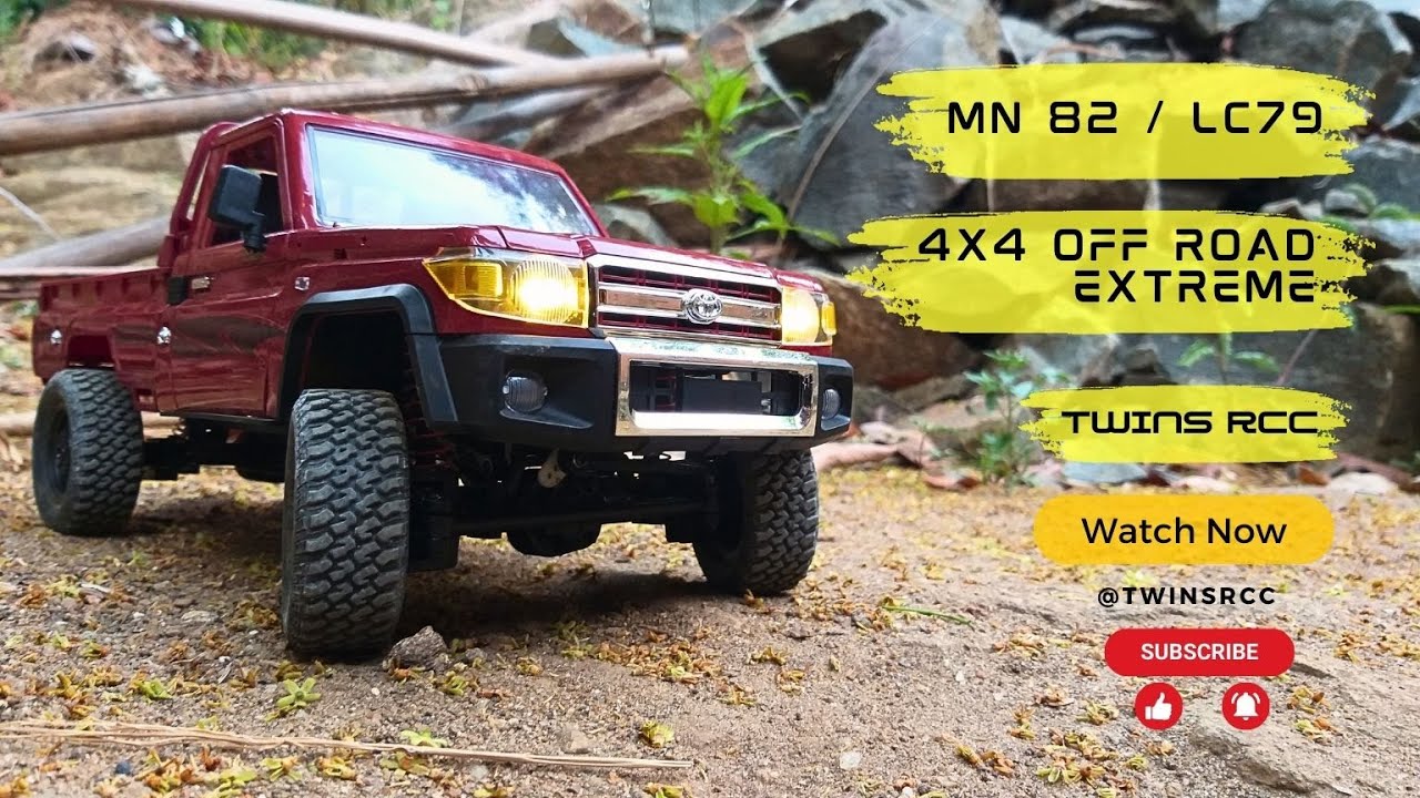 RC auto Land Cruiser Toyota, červená