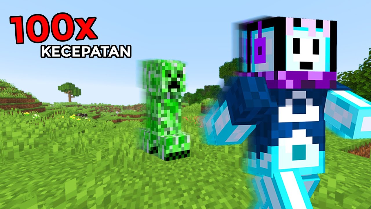 Apakah Kita Bisa Menamatkan Minecraft dengan 100 KALI KECEPATAN?!