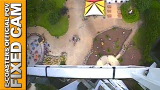 preview picture of video 'Skunk Tower Walibi Rhône-Alpes - Shot Tower POV On Ride S&S Worldwide (Theme Park France)'