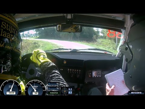 ONBOARD Hellendoorn Rally 2018 BMW M3 E30 Stijn van Bree & Sander van Barschot
