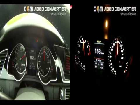 Audi RS5 2010 Vs Audi RS4 2012 From 0 To 200 KM-H