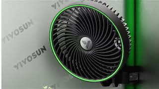 VIVOSUN AeroWave E6 Gen2, Grow Tent Clip Fan 6”, EC Motor, Smart Control, Powerful Oscillating Fan