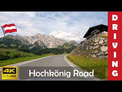 Driving in Austria 37: Hochkonig Road from Maria Alm to Bischofshofen 🇦🇹 4K 60fps