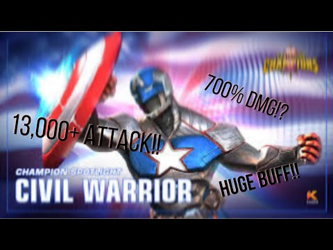 Civil Warrior Buff?! Insane Damage Potential!! 700% Damage Increase!?!