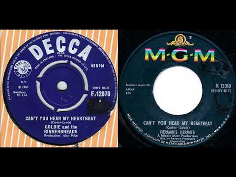 1st RECORDING OF Can’t You Hear My Heartbeat-Goldie & the Gingerbreads Stereo 1964& Herman's Hermits