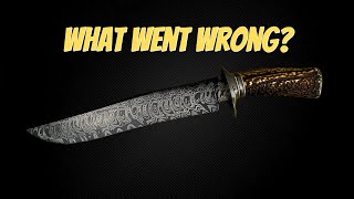 I Made a Texas Wind Damascus Bowie Knife