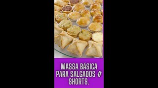 Massa bsica para salgado assado. #shorts.