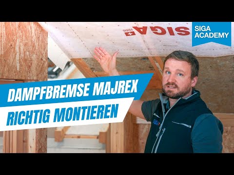 Installing a vapor barrier on flat and pitched roofs – SIGA Majrex 200, Twinet 20, Corvum 30/30
