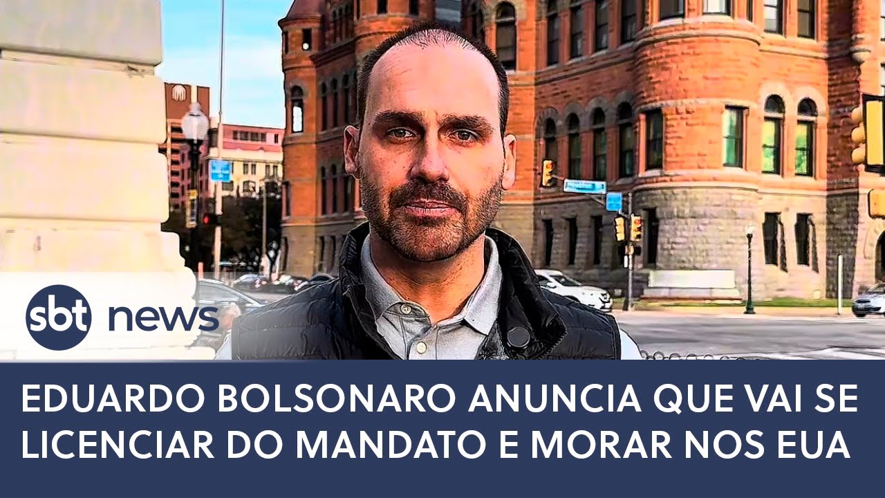 🔴AO VIVO | Eduardo Bolsonaro anuncia que vai se licenciar do mandato e morar nos EUA