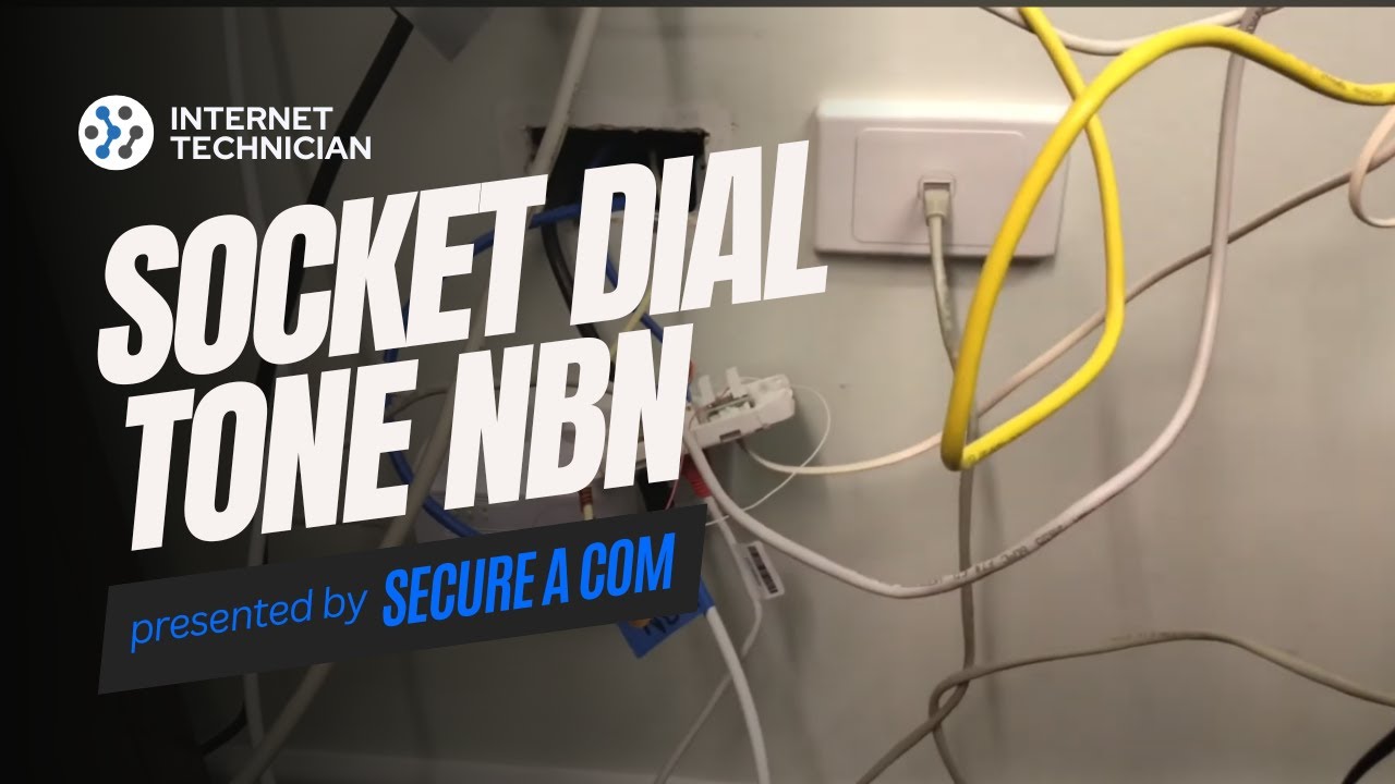 Technician restoring 12 phone sockets for elderly couple after NBN HFC installation — Telstra lead-in disconnected